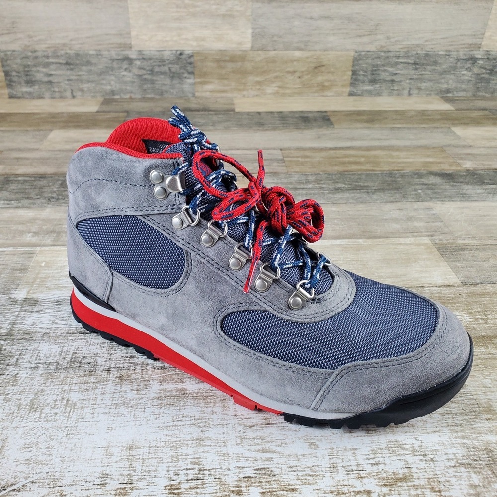 Danner Jag Men Hiking Boots Sz 9 Steel Gray Blue Wing Lace Up Mid Top Waterproof